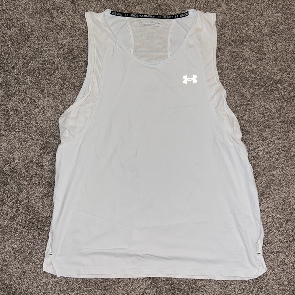Men’s XL white under armour tank